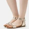 Anna Field Leather- Sandals - Gold