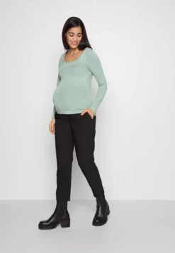 Anna Field MAMA Maternity Basic Longsleeve 2 Pack - Long Sleeved Top - Pink/Light Green