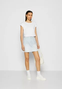 Anna Field 3 Pack - Basic T-Shirt - White/Mottled Light Grey