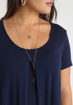 Anna Field Curvy Basic T-Shirt - Maritime Blue -Anna Field Shop b91afd6274434cdfba2950fa54b06826