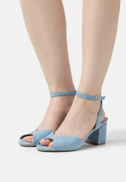 Anna Field Leather- Sandals - Light Blue