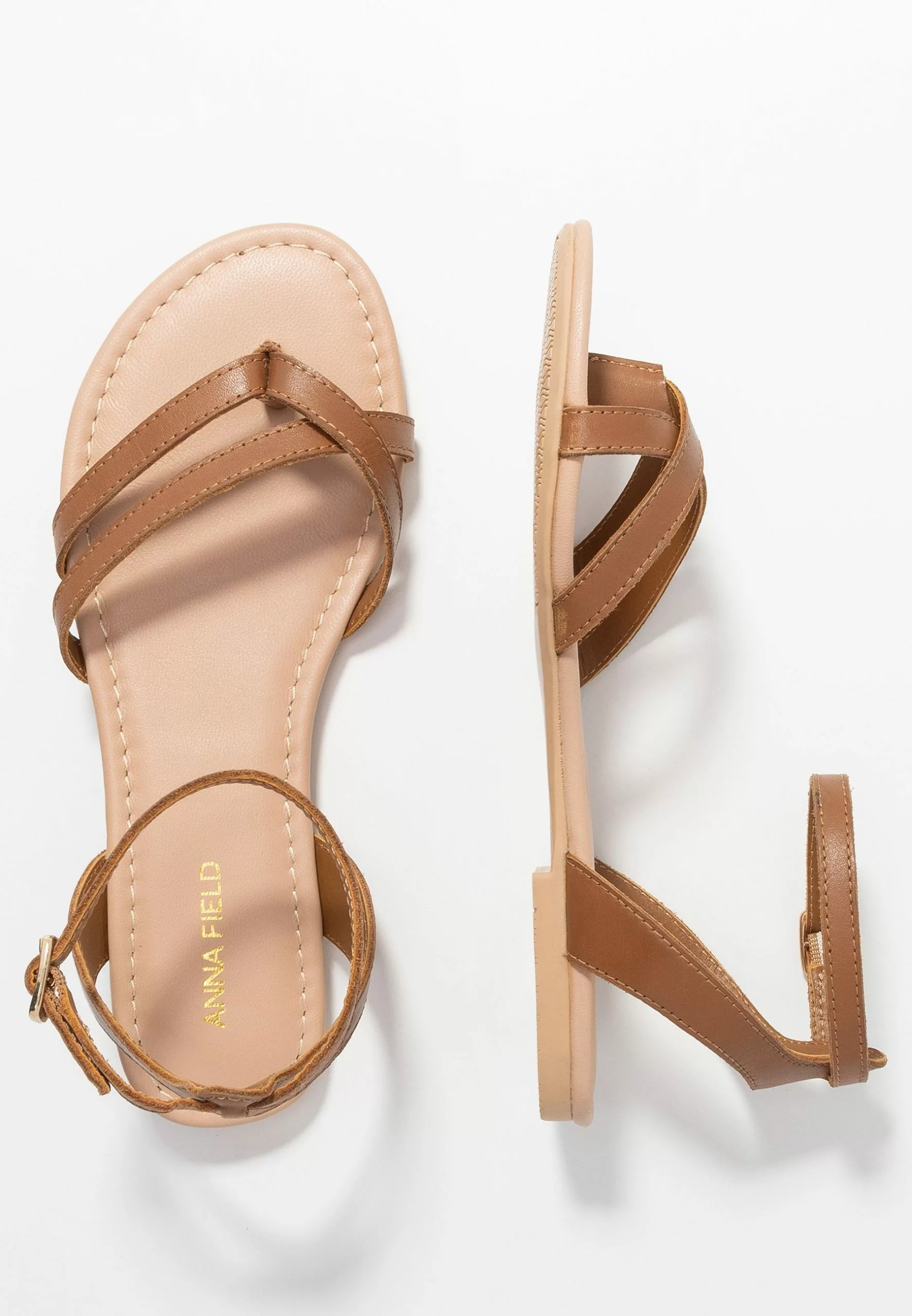 Leather - T-Bar Sandals - Cognac Anna Field Leather - T-Bar Sandals - Cognac -Anna Field Shop baeecdd7e76b4b4bb13eb30ac6bb951a scaled