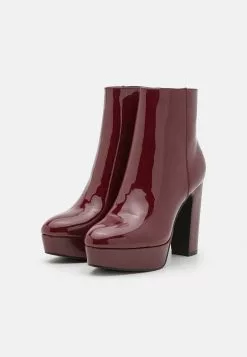 Anna Field High Heeled Ankle Boots - Dark Red -Anna Field Shop bbddd1c8a07444aa8ffbed290a1c4352 scaled
