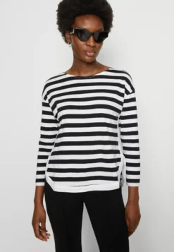 Anna Field Long Sleeved Top - White/Black -Anna Field Shop bf180cdd3bed4595b20e44a7423af361 scaled