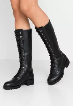 Anna Field Lace-Up Boots - Black