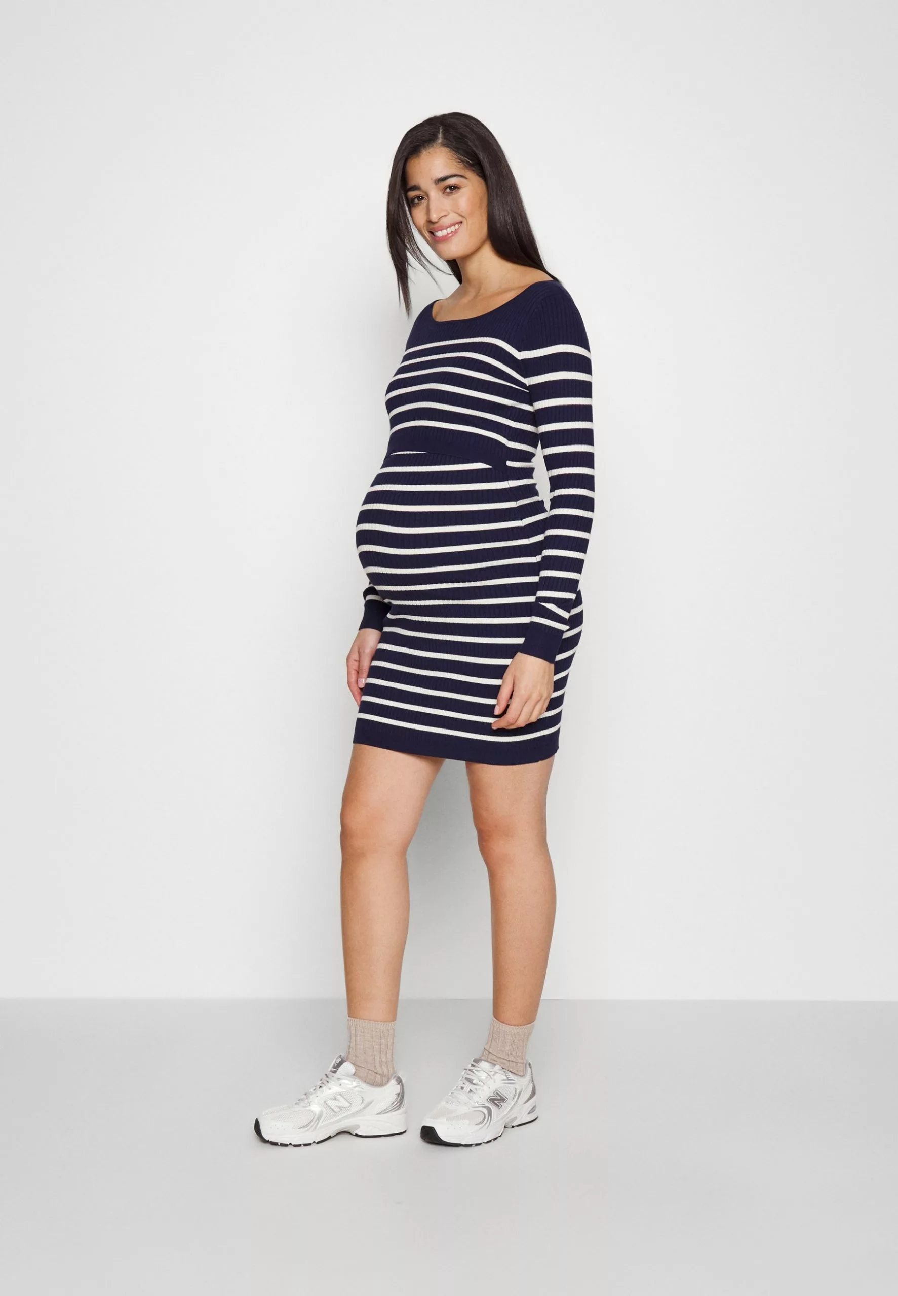 Jumper Dress - Blue/White Anna Field MAMA Jumper Dress - Blue/White -Anna Field Shop c8dec4566ff6475f9e234530ad7af336 scaled