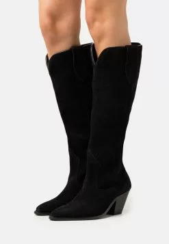 Anna Field Leather - Cowboy/Biker Boots - Black