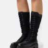 Anna Field Leather - Lace-Up Boots - Black