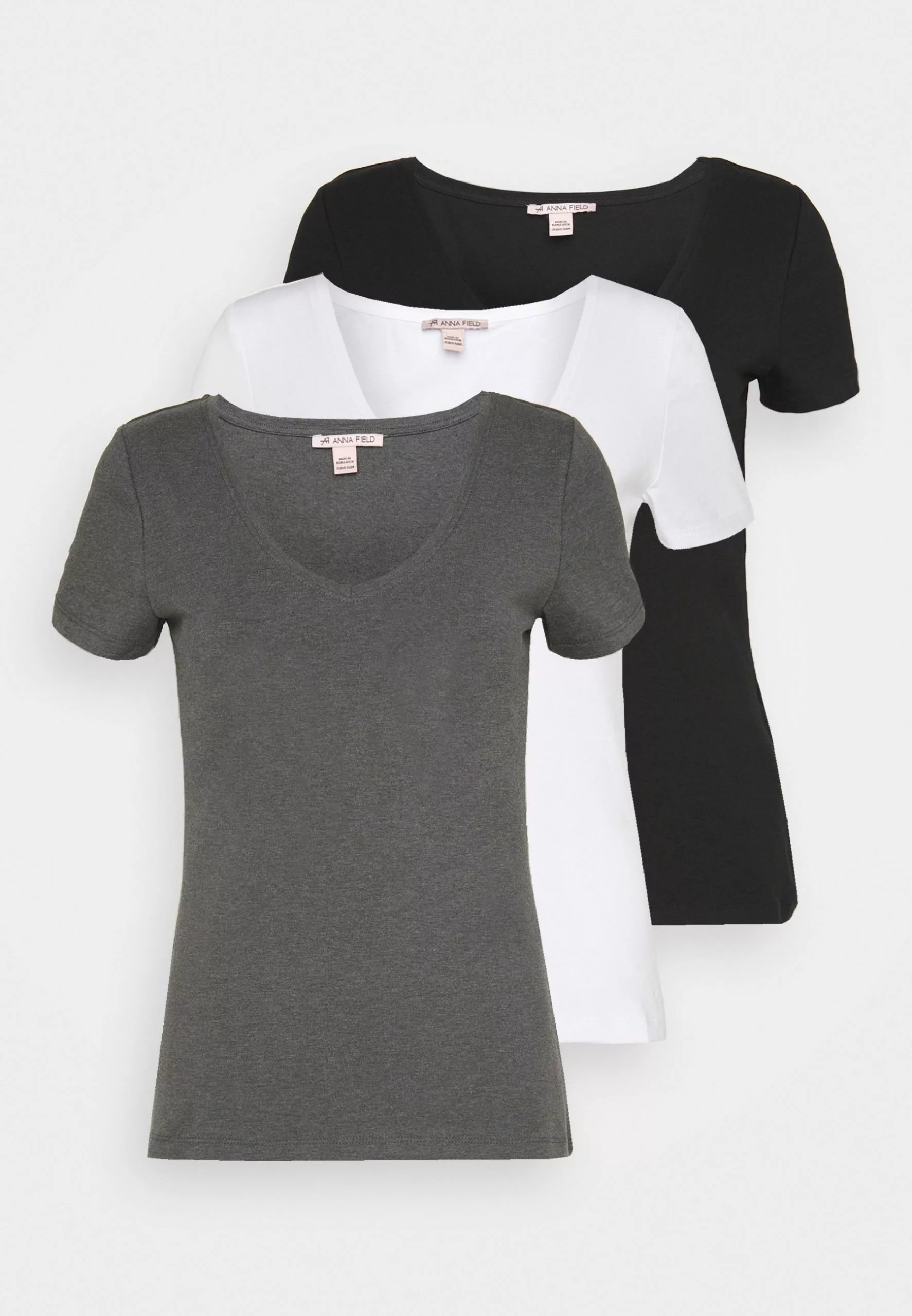 3 Pack - Basic T-Shirt - Black, White Anna Field 3 Pack - Basic T-Shirt - Black, White -Anna Field Shop d8673abc075746a285714e911a623aef scaled