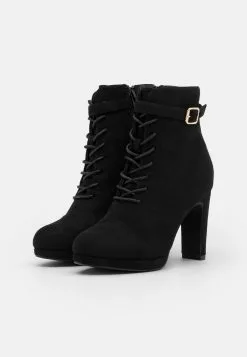 Anna Field Wide Fit Lace-Up Ankle Boots - Black -Anna Field Shop d95e14a0a694419382591bbb2c11a39d scaled