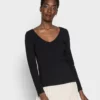 Anna Field Basic - Long Sleeved Top - Black