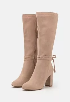 Anna Field Wide Fit Leather - High Heeled Boots - Beige -Anna Field Shop e5fb0d66720e46d2bafec2cdf68374f8 scaled