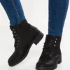 Anna Field Winter Boot - Lace-Up Ankle Boots - Black