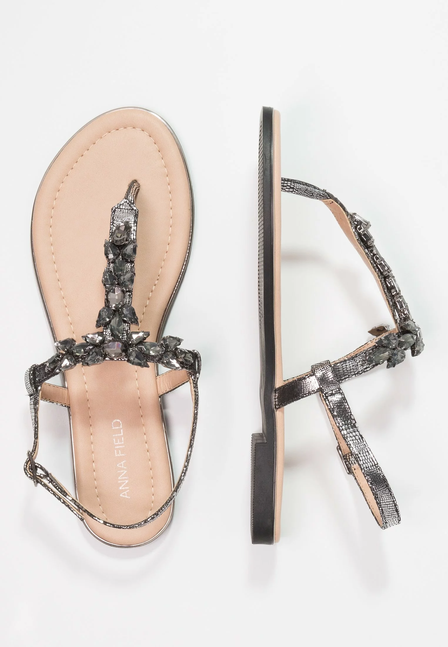 T-Bar Sandals - Dark Gray Anna Field T-Bar Sandals - Dark Gray -Anna Field Shop eb22fa3f046f435f99f5347dc03550aa