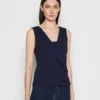 Anna Field Top - Dark Blue