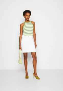 Anna Field 2 Pack - Top - Off-White/Green