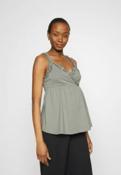 Anna Field MAMA Top - Light Green