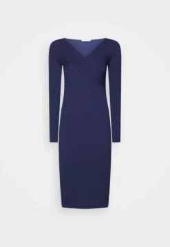 Anna Field V Ausschnitt Bodycon Midi Strickkleid - Jumper Dress