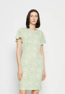 Anna Field Jersey Dress - Green/Light Green