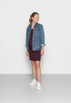 Anna Field MAMA 2Er Pack Nursing Function Dress - Shift Dress - Black/Bordeaux