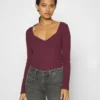 Anna Field Long Sleeved Top - Dark Red