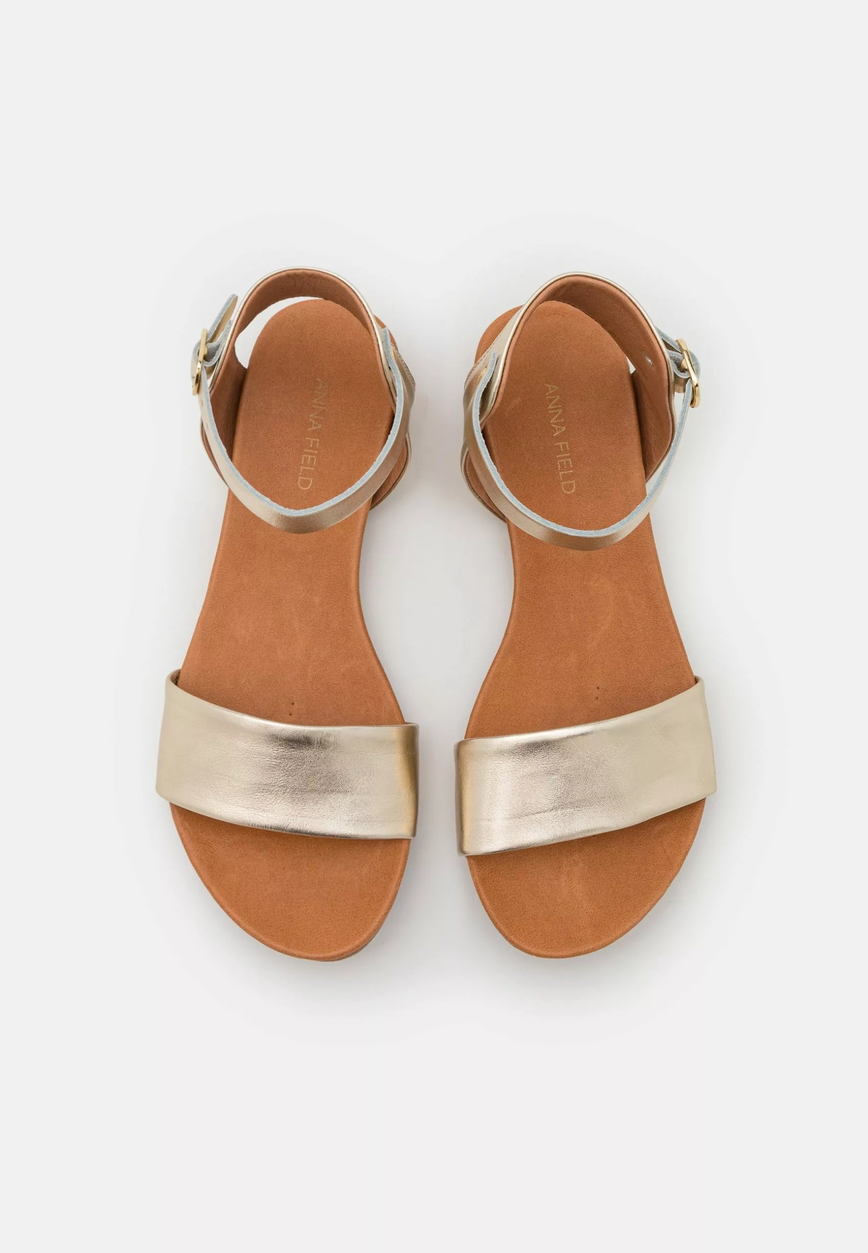 Leather - Sandals - Gold-Coloured Anna Field Leather - Sandals - Gold-Coloured -Anna Field Shop f0256143698f4bb4ac440134311a63c5 scaled