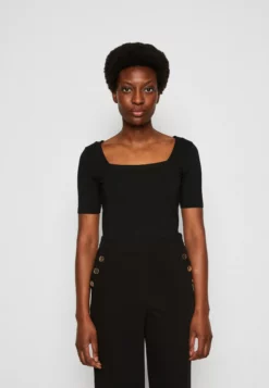 Anna Field Print T-Shirt - Black