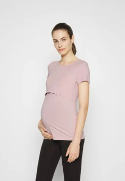 Anna Field MAMA Basic T-Shirt - Light Pink