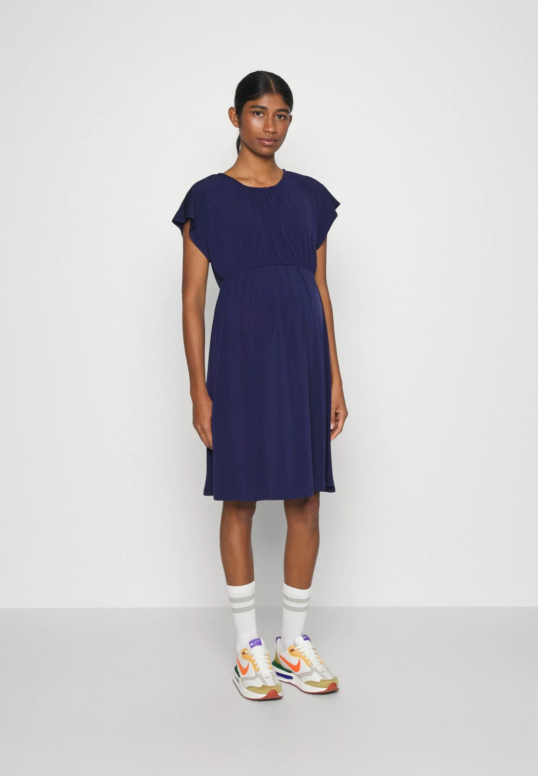 Fit And Flare Flowy Dropped Shoulder- Jersey Dress - Dark Blue Anna Field MAMA Fit And Flare Flowy Dropped Shoulder- Jersey Dress - Dark Blue -Anna Field Shop f786ec8315e846a9b8ad6686bdcfaa74 scaled