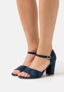 Anna Field Wide Fit Leather - Sandals - Dark Blue
