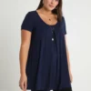Anna Field Curvy Basic T-Shirt - Maritime Blue