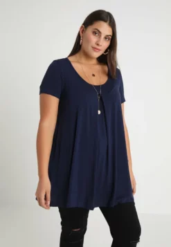Anna Field Curvy Basic T-Shirt - Maritime Blue